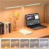 Morotty Lampada da Tavolo,Lampade da Tavolo a Led con Doppia Testa,Bianco