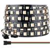 BTF-LIGHTING 5050SMD WS2814 IC RGBW 4in1 Striscia LED Indirizzabile RGB+Bianco Caldo 5M 84LEDs/m DC24V PCB Nero IP30 Non Impermeabile Dreamcolor per DIY-Project Decorazione Interna (Solo Striscia)