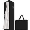 Azyvum Porta Abiti Lungo 180x60cm Collassabile Copriabiti Copriabiti Antipolvere per Vestiti Antipolvere e Anti Umidità per Vestito Da Sposa Gonna Giacche Cappotti