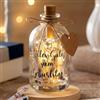BBTO Compleanno di Regali in Denaro Luce LED Bottiglia con Scritta Bottiglia Decorativa Illuminata Bottiglia Salvadanai Regalo Confezione di Denaro per Compleanno Natale(Alles Gute zum Geburtstag)
