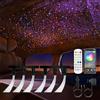 GIDEALED Twinkle Cielo stellato Luce in fibra ottica per Auto/Casa, 600 pezzi x 2 m x 0,75 mm Kit luci da soffitto Star con APP/Telecomando RGBW Fiber Optic Light modalità musica, funzione timer e