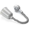 ORION LIGHTSTYLE Lampadario a sospensione con cavo a spirale, attacco E27 con anello a vite, carico max. 5 kg, pendolo a traino, plastica, grigio