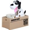 HAINLOGWANG Salvadanaio per cani affamati, salvadanaio per bambini (bianco)
