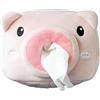 Spldsun Porta Fazzoletti, Scatola Fazzoletti Per Auto, Scatola Di Fazzoletti Creativi In Peluche, A Forma Di Maialino, per l'uso in Auto, Camere da Letto e Soggiorni (Rosa)