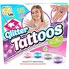 Goliath Fablab Glitter Tattoos - Set Tatuaggi con Glitter dagli 8 Anni | 28 stencil e 4 colori bio tutti inclusi per un pomeriggio creativo - attività manuale divertente - idea regalo ecologica