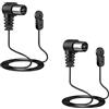 DollaTek 2 pezzi Antenna FM per HiFi NTSC 75 Ohm Antenna radio FM con cavo di prolunga da 1,5 m per Yamaha Onkyo ecc. Piano per ricevitore home stereo