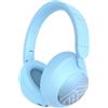 PowerLocus Cuffie Wireless, 70 Ore Di Riproduzione, Cuffie Bluetooth Over Ear, 4 EQ Modalità di Suono, Design Pieghevole, Bluetooth 5.4, Chiamate Chiare per Telefono/Viaggio/PC (Blu)