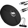 KLIM Discman - Lettore CD portatile con batteria interna ricaricabile + Auricolari KLIM Fusion - compatto, personale, compatibile con CDR, CDRW ed MP3, CD Walkman - NUOVO - Nero