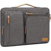 MOSISO 16 pollici Custodia Laptop, 15-15,6 pollici Custodia PC Compatibile con MacBook Pro 16, HP, Acer, Dell, Lenovo, ASUS, Lato Aperto Borsa con 4 Cerniera Tasche&Maniglia, Grigio Talpa