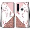 Mo-Somnus Cover per Samsung Galaxy A9 2018 / A9s, Custodia in PU Pelle Magnetica Libro Flip Caso Antiurto Portafoglio [Supporto Stand] con Porta Carte e Cinturino da Polso Wallet Case (Marmo)