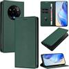 XINYEXIN Cover per Realme 14 Pro+ 5G / Realme 14 Pro Plus 5G, Custodia Portafoglio in Pelle Cover Folio a Libro con Slot per Porta Carte Supporto Magnetica Flip Case - Verde