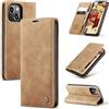 Ottcooed Cover per iPhone 14 Custodia, Cover Pellicola a Libro Portafoglio in Pelle Porta Carte Protettiva Slot per Scheda Flip Case Wallet Case con iPhone 14, Marrone