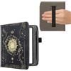 kwmobile Flip Cover Protettiva compatibile con Pocketbook Era/Era Color/Era Lite - copertina Antigraffio per eReader con Portacarte e Fascia Prensile in Pelle PU