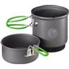 Optimus Set di cottura Optimus Terra Weekend HE - pentola da 0,95 L con scambiatore di calore e padella/coperchio | alluminio antiaderente e anodizzato | pentole ultraleggere per campeggio e trekking