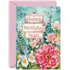 Giftzie Biglietto di compleanno per nonna, con giardino floreale naturale, bellissimo biglietto di auguri per la nonna da nipote nipote, 12,7 x 17,8 cm, biglietto di auguri per festa della mamma