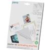 Pavo - Pouches per plastificazione 55 pezzi, varie dimensioni, kit iniziale, 2 x 75 micron, lucida