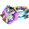 sourcing map Attacco manubrio per bicicletta da 25,4 mm, in lega di alluminio, 45 mm, per mountain bike, bici da strada, BMX, MTB, colore viola