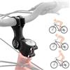 NICEDACK Attacco Manubrio per Bicicletta 31,8 mm x 100 mm, Attacco Manubrio per Bicicletta in Lega di Alluminio Regolabile ±60°, Rialzo Manubrio per Bicicletta, Attacco Manubrio antiruggine