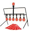 ADCSHOP Supporto Tiro con 7 Bersagli in Acciaio Autoreset Pieghevole +60 Adesivi