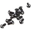 Tbest Viti in Titanio per,12Pcs T25 Lega di Titanio I Bulloni A Testa Torx Viti di Fissaggio Sostituzione per I Icletta(M5X10 Nero)