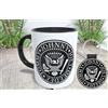 La Huella Tazza e portachiavi personalizzati Ramones. Ideale per tutti gli amanti della vecchia scuola punk, he,y ho, let's go!! !