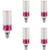 Linqzxz Lampadine LED Corn E14,12W Luce Calda 3000K,Equivalente a Lampadine Alogene E14 100W,AC 110-240V,Angolo del Fascio 360°,Lampada LED Corn con Attacco Edison Piccolo SES,Non Regolabile, Confezione da 5
