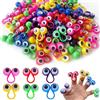 MUYAPAY 100 Pezzi Marionette da Mano Occhio Dito Marionette, Plastica Bulbi Oculari Bambini Dito Giocattoli Eyeball Ring Adatto per Giochi di Ruolo, Narrazione e Istruzione Prescolare