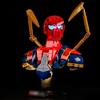 MENZAVA Kit di Illuminazione a LED Compatibile con LEGO Busto di Iron Spider-Man 76326 Modello da Costruire (Non includere Il Modello)
