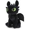 TA&MA Dogata del drago reso facile, drago notturno nero ispirato a senzatino, peluche e peluche - diversi modelli e dimensioni - morbido peluche per bambini e fan (seduto 30 cm)
