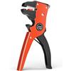 VCELINK Pinza Spelafili Elettricista Automatica 2 in 1, con Lama in Mn65, spelatura 0,2-6 mm² e taglio 0,08-8 mm, Spellacavi frontale di Precisione, Rosso/Nero
