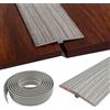 AnkekolyStar Profilo di transizione autoadesivo, profilo a T, modanature per pavimenti, modanature decorative e modanature di transizione per porte e pavimenti di collegamento di piastrelle in laminato