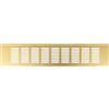 Repa Market Griglia di Ventilazione Designer Oro 400 x 80 mm (dimensioni del telaio) - Copertura Decorativa in Alluminio per Sfiato d'Aria per Armadio, Porta, Pavimento - Elegante Registro di