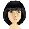 Inception Pro Infinite Parrucca Capelli Frangia Caschetto Corti Lisci - Bob - Sintetica - Qualita - Cosplay - Nero - idea regalo originale natale compleanno