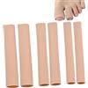 Lucxhcky 6 tubi per dita dei piedi con cuscinetto in gel, maniche in silicone e protezioni per dita per uomini e donne, protezioni per dita dei piedi (6)