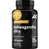 Nyvos Ashwagandha Shoden® Ultra 35% di Withanolidi, 15.000 mg Equiv., 120 Capsule | Withania somnifera, estratto brevettato e puro di radice e foglia, titolato, senza caffeina, lattosio né OGM, 60 porzioni