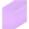 PATIKIL Cartellina a L Formato A4, 10Pz Buste Porta Documenti in Plastica Maniche Giacca Cartella Portadocumenti Copertine Trasparente per Ufficio, Viola