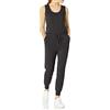 Amazon Essentials Tuta da Donna in Pile di Spugna Studio (Disponibile in Taglie Forti), Nera, XL