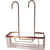 Gedy OTTAVIANO Cestino doccia sospeso, mensola doccia, acciaio inossidabile, oro rosa, 30 x 12 x 37