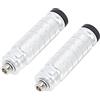 F FIERCE CYCLE 1 Paio di pedane arretrate per Moto in Alluminio da 6 mm Aolly, pedane arretrate, pedane poggiapiedi, pedane per Moto, Ciclismo, Tono Argento