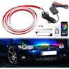 DREAMIZER Luci e barre al neon per Auto, 150cm Luci Diurne LED Auto, 12V Striscia LED per Auto, 16 Milioni di Colori Scansione Dinamica strisce Luce esterna per 4x4 SUV Pickup Camion (Colorato)