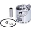 Hyuduo Kit Pistone 46mm per Moto 555 560 562, Ricambio Motore, Pistone in Lega di Alluminio Alto Silicio, con Anello e Fasce Elastiche, Componente Lineare per Sport Motoristici
