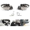 Konerstone Poggiapiedi Pedale pedane anteriori Autista per B.M.W R1200GS 2013-2018 GSA ADV Adeventure / R1250GS 2019-2020 GSA / F750GS F850GS 2017-2020 Accessori per moto Argento 1 Paio