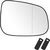 SENZEAL Vetro Specchio Retrovisore Riscaldabile Lato Passeggero per Volvo C30 C70 2010-2013 S40 S60 S80 V40 V50 V60 V70 Jaguar XE XF XJ 30716486 (Destro)