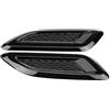 Ausi Coppia di finiture per bocchette di ventilazione, bocchette di ventilazione esterne universali cromate, compatibili con Range Rover Evoque 2012-2018