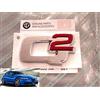 FCA SCRITTA STEMMA Q2 ORIGINALE LOGO EMBLEMA POSTERIORE NUOVO ADESIVO