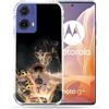 Cokitec Cover rinforzata per Motorola G85 5G Manga One Piece Ace Nero