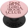 Reading Read Books Reader Nerd Cartoon A Lettura Leggi Libri Lettore Nerd Caldo ragazza club del libro PopSockets PopGrip Adesivo