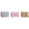 DKD Home Decor Neceser DKD Home Decor Tela Blu Rosa Marrone Poliestere Poliuretano Shabby Chic (3 pz) (20 x 8 x 14 cm)
