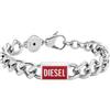 Diesel Bracciale Da Uomo In Acciaio, Lunghezza: 180-195 mm, Larghezza: 12 mm, Altezza: 4,3 mm Bracciale In Acciaio Inossidabile, DX1371040