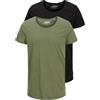 JACK & JONES JJEBAS - Maglietta da Uomo con Scollo a U, 1 Oliva Dusty, 1 Nero, L